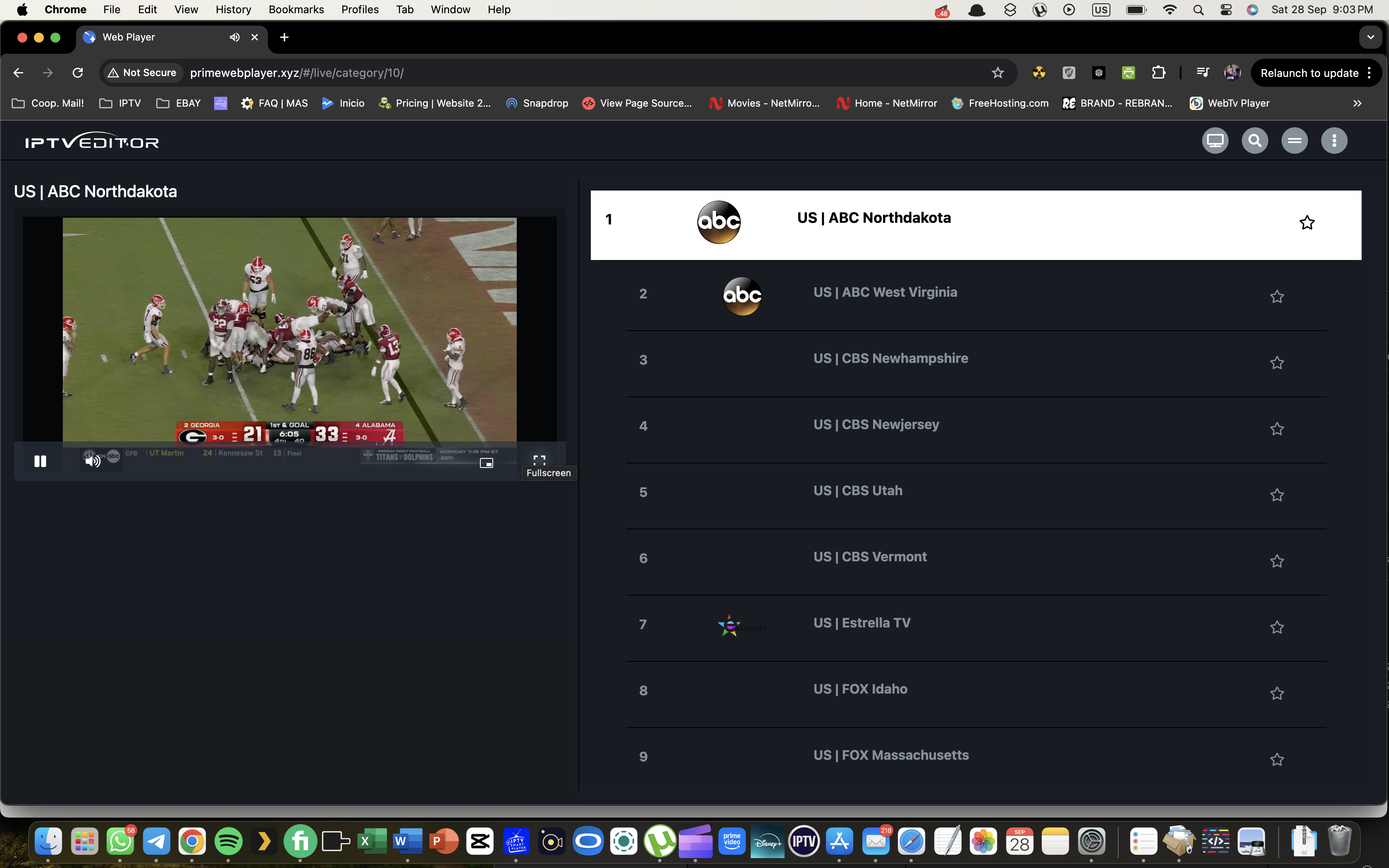 WEB PLAYER for 1 DNS